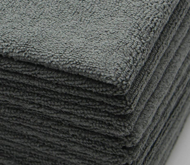 VeraSong Microfiber Dish Cloths Ultra Absorbent Kitchen Dish Rags for Washing Dishes Fast Drying Cleaning Cloth 12InchX12Inch 10 Pack Gray - Image 4